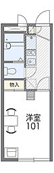 レオパレスシマノ 1Kの間取図画像