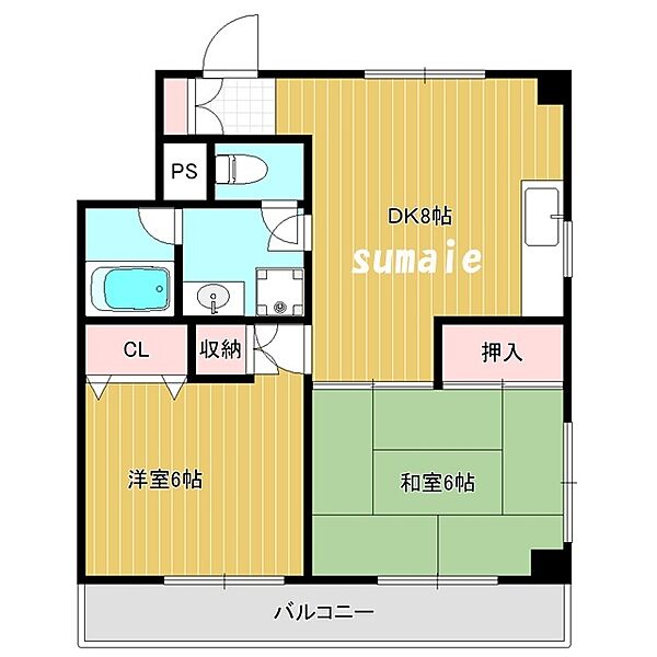 メゾン・ド・移川 301｜東京都江戸川区東小岩４丁目(賃貸マンション2DK・3階・46.14㎡)の写真 その2