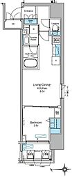 ルフォンプログレ天満橋マークス 1LDKの間取図画像