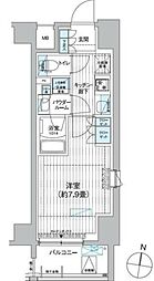 プレミアムフラットひばりヶ丘駅前 1Kの間取図画像