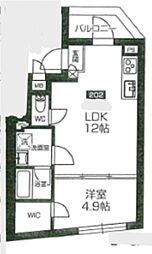 国分寺市南町2丁目マンション 1LDKの間取図画像