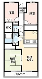ベルフォーレ上尾 3LDKの間取図画像