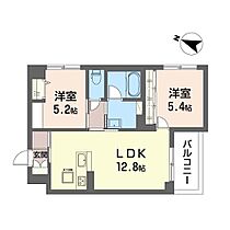 リリーガーデン 00101 ｜ 千葉県袖ケ浦市袖ケ浦駅前２丁目26-4（賃貸マンション2LDK・1階・54.89㎡） その2