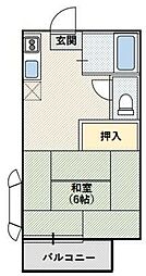 ファミーユ柿生 1DKの間取図画像