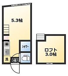 アーバンプレイス中野坂3・A ワンルームの間取図画像