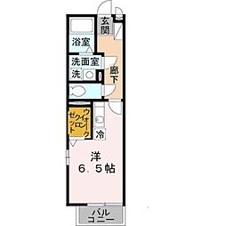 ソレイユ寿 1Kの間取図画像