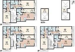 ＬＩＶＩＡ上福岡 3階1Kの間取り