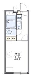 レオパレスベイサイドイン三上 1Kの間取図画像