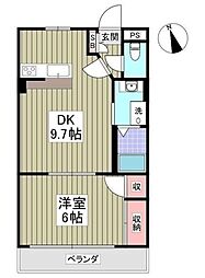 ランドール坂戸 1Kの間取図画像