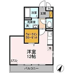 セレニティーホームズA ワンルームの間取図画像