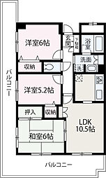 アクシス 3LDKの間取図画像