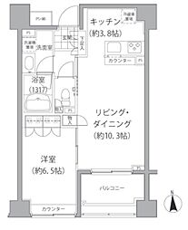 エーデル練馬 1LDKの間取図画像