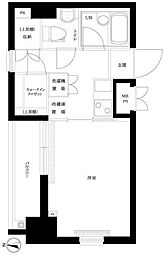 ルーブル蒲田弐番館 1Kの間取図画像