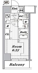 MAKESDESIGN川崎 1Kの間取図画像