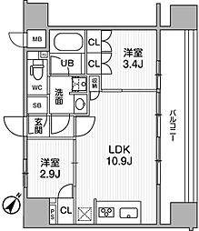 ニド巣鴨 2LDKの間取図画像