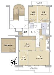 うらわイーストシティみずき街2号棟 4LDKの間取図画像