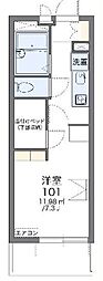 レオパレスはいじま西 1Kの間取図画像