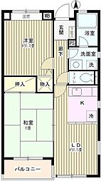 メゾンさくら 2LDKの間取図画像