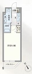 GRANPASEO門前仲町 1Kの間取図画像