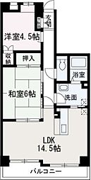 ウエストパレス 2LDKの間取図画像