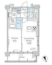 パークアクシス駒込ヒルトップ 4階1LDKの間取り