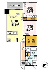 間取図画像 2LDK