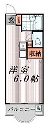 セイコーガーデンふじみ野 ワンルームの間取図画像