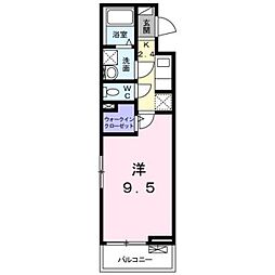 ロアー・マカナ北鎌倉 1Kの間取図画像