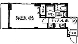 ドヌール長崎 1Kの間取図画像