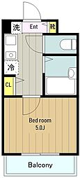 エポック・ASA 1Kの間取図画像