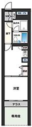 ライオンズマンション川越南 1DKの間取図画像