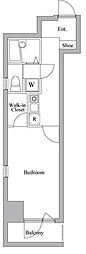 パストラル動坂 1Kの間取図画像