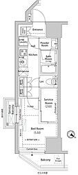 アークマーク巣鴨コート 1SKの間取図画像