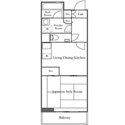 KDXレジデンス日吉 1DKの間取図画像
