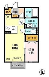 セピアパレス 1LDKの間取図画像
