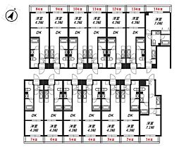 リヴシティ八王子 1DKの間取図画像