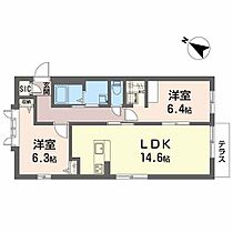 ディアス北桜 0103 ｜ 大阪府豊中市北桜塚３丁目9-10（賃貸アパート2LDK・1階・61.10㎡） その2