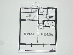 KSハイツ 2Kの間取図画像