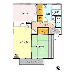 ガーデンコートＫ　Ａ 2階/205