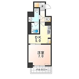 モンリベルテ箕面 1DKの間取図画像