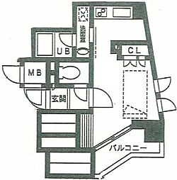 サンピエス池袋 1Kの間取図画像