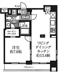 間取図画像 1LDK