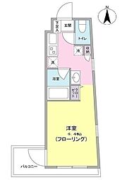 ヒルサイド二子玉川 ワンルームの間取図画像