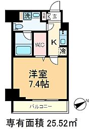 SPコート尾久ノース 1Kの間取図画像