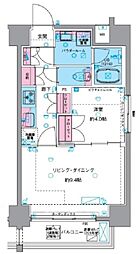 GENOVIA浅草VIskygarden 5階1LDKの間取り
