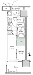 ブルックサイドレジデンス木場 2Kの間取図画像