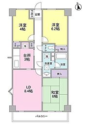 ファーサ宮崎台 3LDKの間取図画像