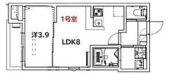 le de la Main Elevee higashiurawa 1LDKの間取図画像