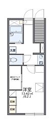 レオパレス新逆井 1Kの間取図画像