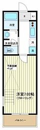 サン・セレーノ 1Kの間取図画像